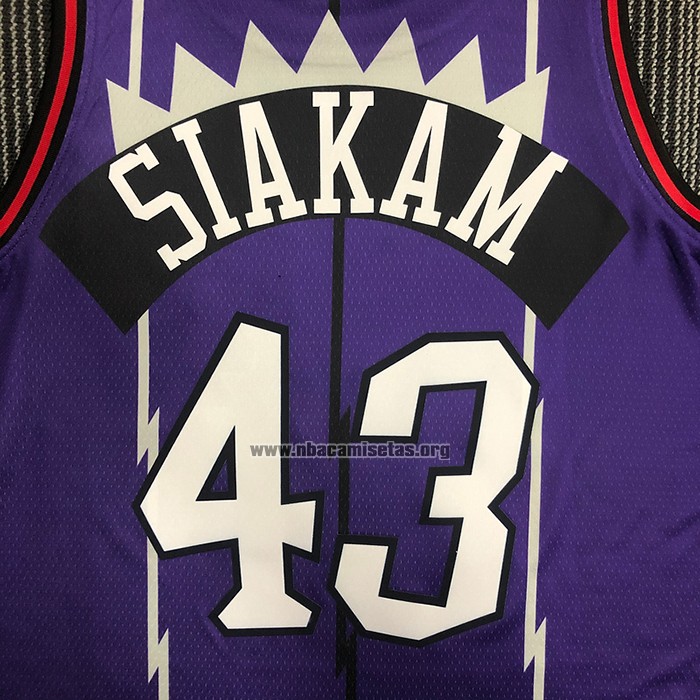Camiseta Toronto Raptors Pascal Siakam NO 43 Classic Edition Violeta